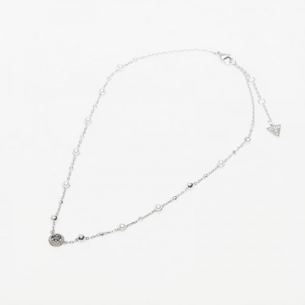 Náhrdelník GUESS Tiny Pearly Rhodium Universal