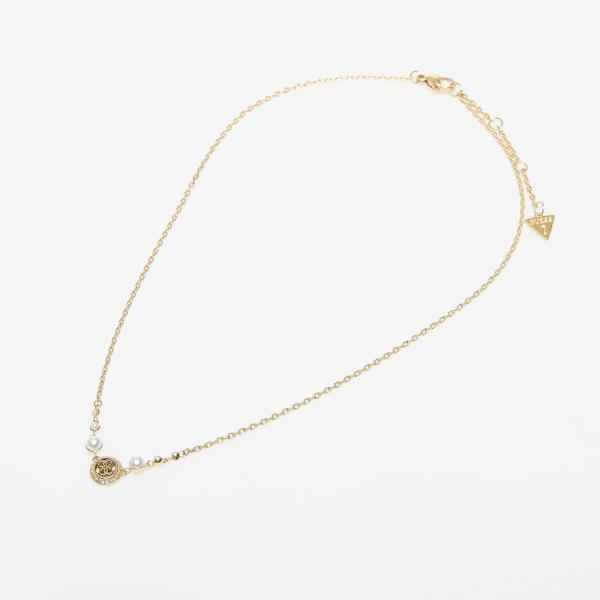 Náhrdelník GUESS Tiny Pearly Yellow Gold Universal