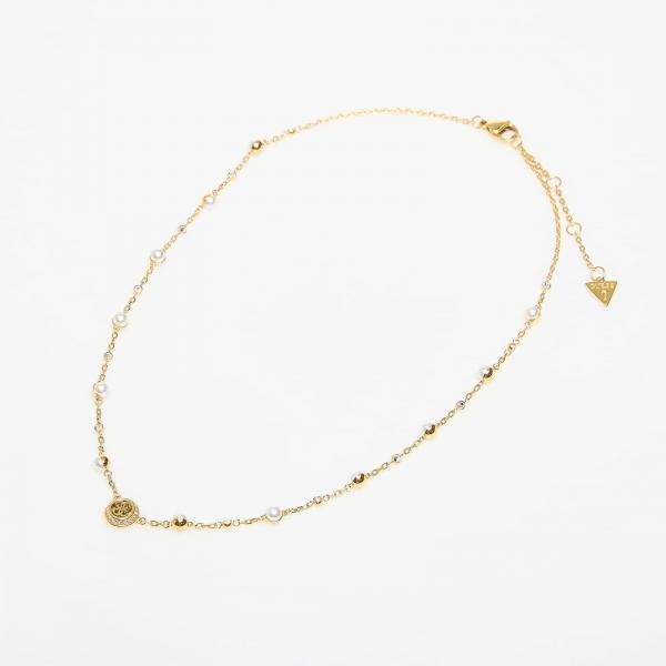 Náhrdelník GUESS Tiny Pearly Yellow Gold Universal