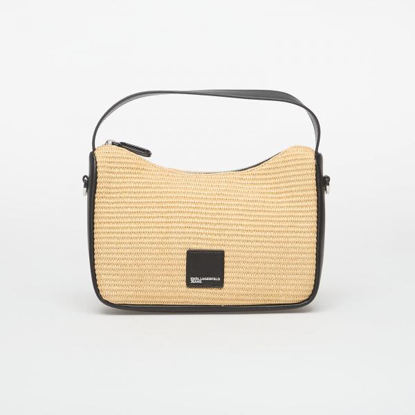 Kabelka Karl Lagerfeld Jeans Box Logo Raffia Mini Hobo Natural Universal