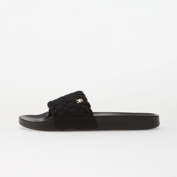 Tenisky Tommy Hilfiger Braided Pool Slide Black EUR 37
