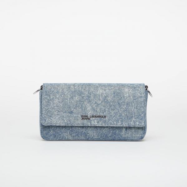 Kabelka Karl Lagerfeld Jeans Denim Chain Top Handle Bag Washed Medium Blue Universal