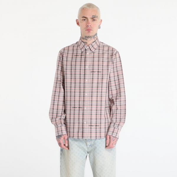 Košile Off-White Flannel Regular Shirt Mauve Morn L