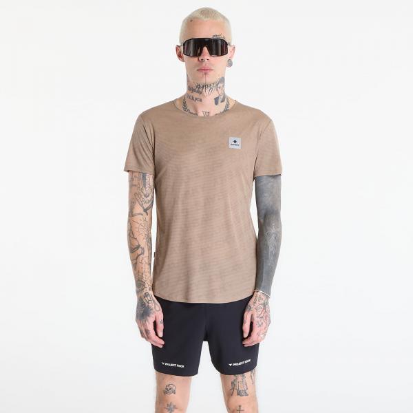Tričko SAYSKY Reactive Flow T-shirt Dark Beige Logo M