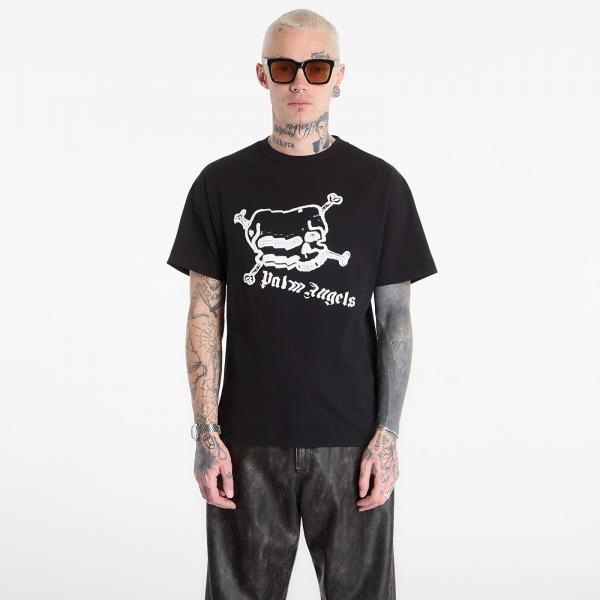 Tričko Palm Angels Skull Regular Tee UNISEX Black/ Off White XXL