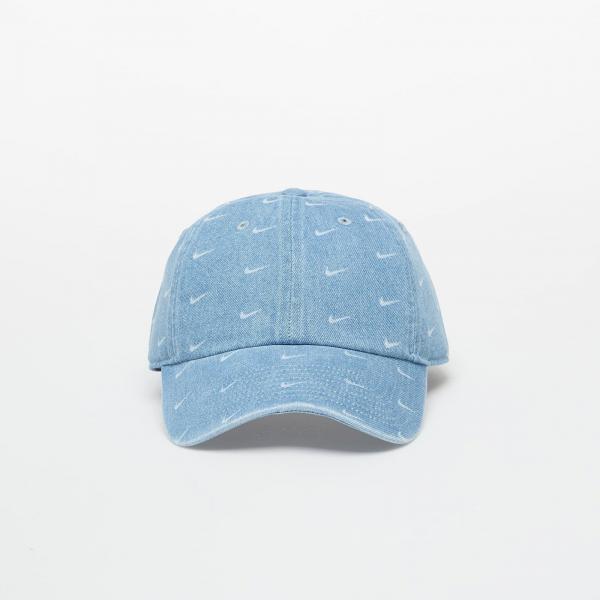 Kšiltovka Nike Club Unstructured Denim Cap Aegean Storm/ Thunder Blue/ White Universal