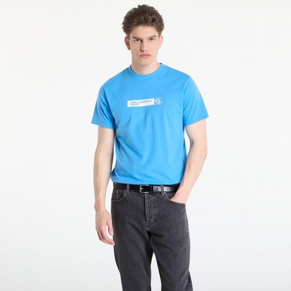 Tričko Karl Lagerfeld Jeans Slim Graphic Tee Azure Blue M
