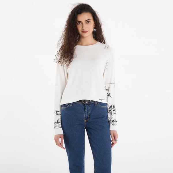 Svetr Desigual Jers Marquette Pullover White S