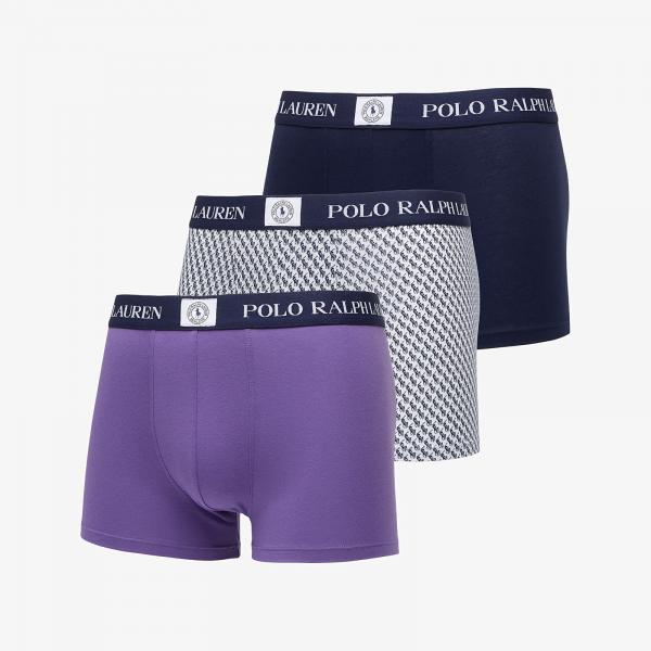Boxerky Ralph Lauren Cotton Trunk 3-Pack Multicolor M