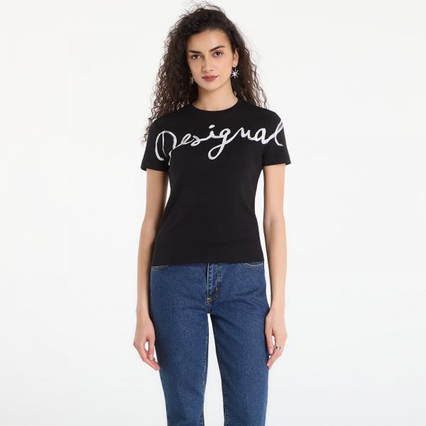 Tričko Desigual Ts Florencia T-Shirt Black XS