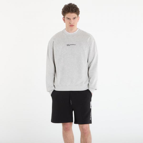 Mikina Karl Lagerfeld Jeans Reg Washed Sweat Micro Chip XL