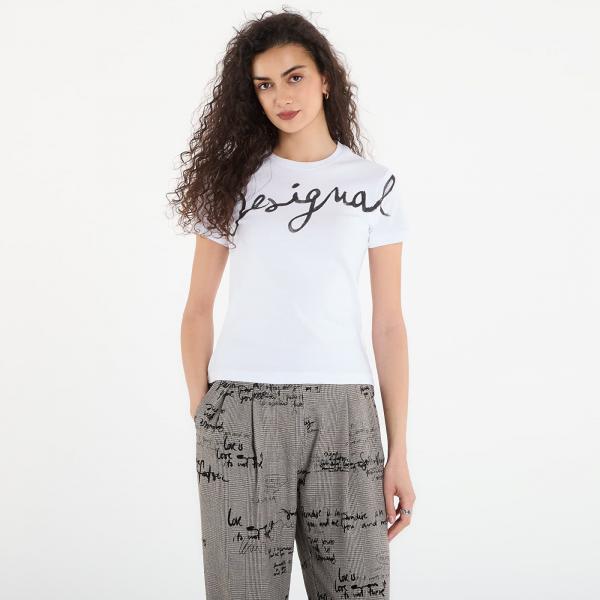 Tričko Desigual Ts Florencia T-Shirt White L