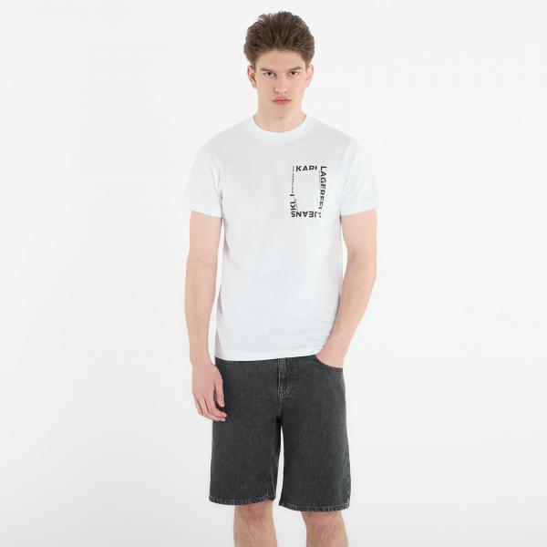 Tričko Karl Lagerfeld Jeans Slim Ss Frame Logo Tee White M