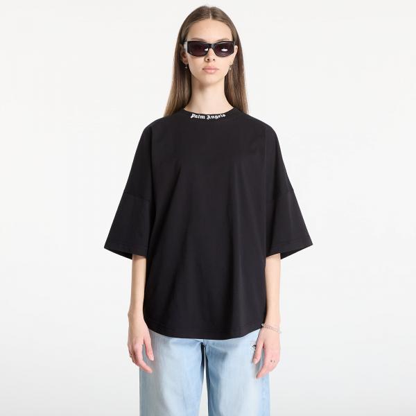 Tričko Palm Angels Classic Logo Over Tee UNISEX Black/ Off White L