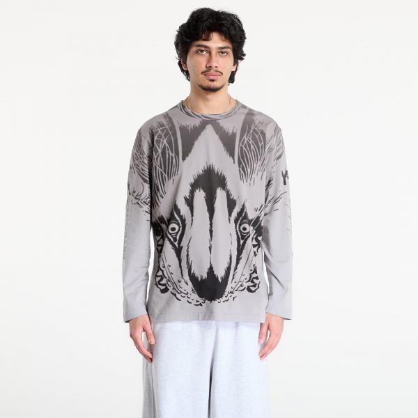 Tričko Y-3 Mercedes Wolf Graphic Long Sleeve T Shirt Black M