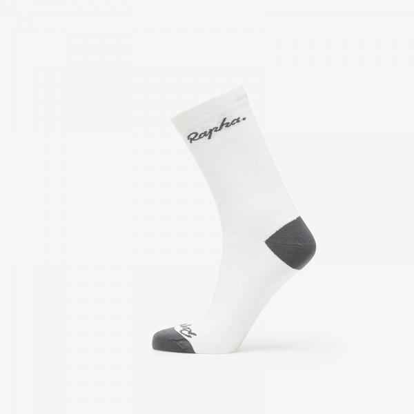 Ponožky Rapha Logo Socks White/ Grey M