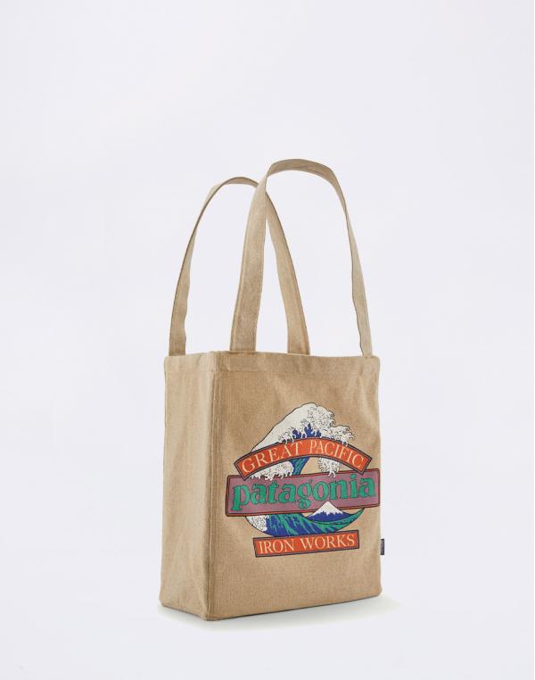 Patagonia Recycled Market Tote Great Waves: Classic Tan