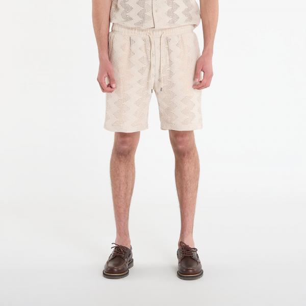 Šortky GUESS Lattice Knit Short Light Oak XL