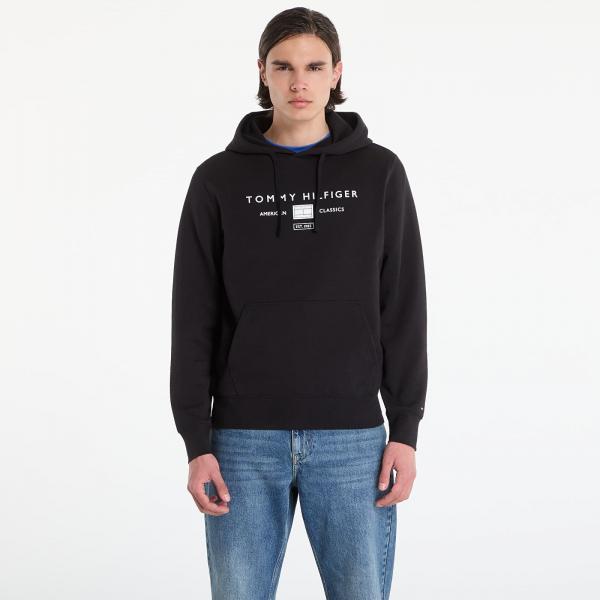 Mikina Tommy Hilfiger Brand Love Tr Mono Stack Hoody Black M