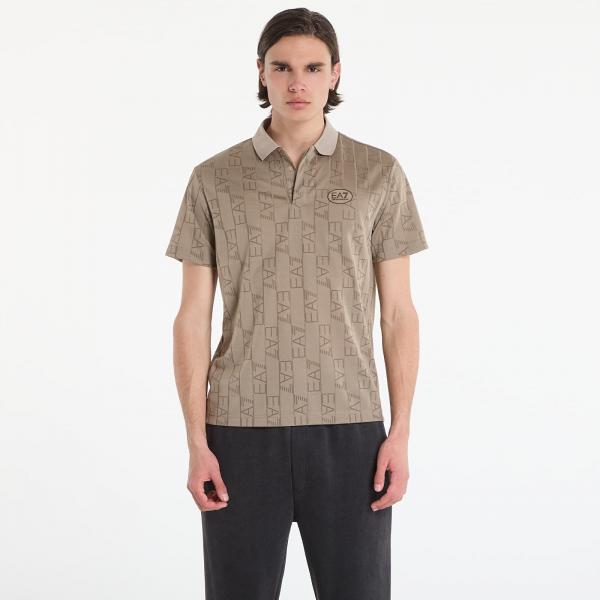 Tričko EA7 Emporio Armani Golf Pro Polo Shirt Fancy Roasted Cashew Logo XL