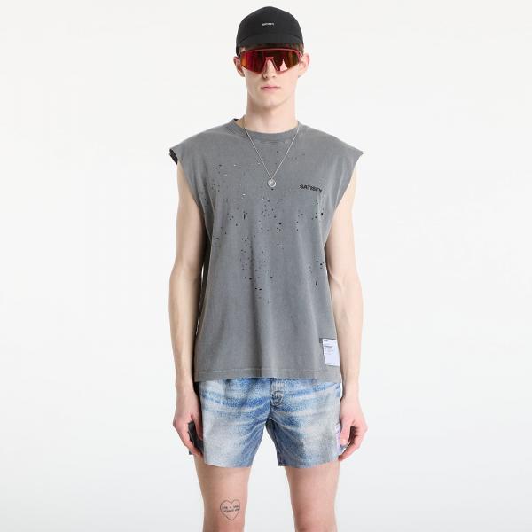 Tričko Satisfy MothTech Muscle Tee Faded Black XL