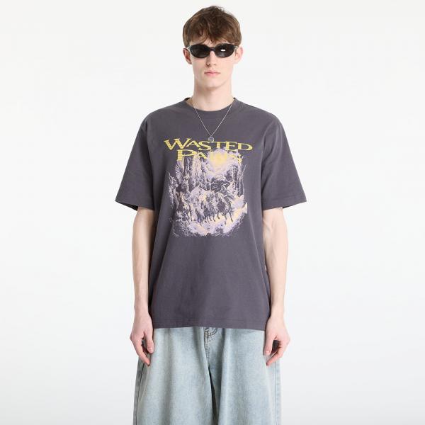 Tričko Wasted Paris M Angels Gully Old Black XL