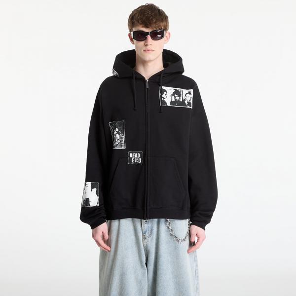 Mikina Wasted Paris M Taunt Boxy Zip Hoodie Black XL