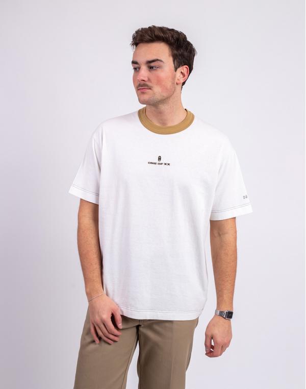 Tričko ONE OF XX Mustard Ringer Loose Fit T-shirt Mustard