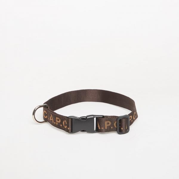 A.P.C. Toutou Logo Collar Brown 2