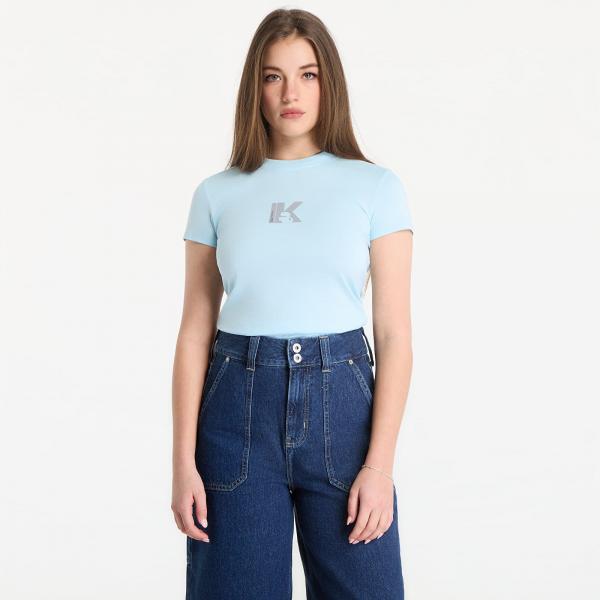 Tričko Karl Lagerfeld Jeans Slim Ss K Logo Tee Corydalis Blue M