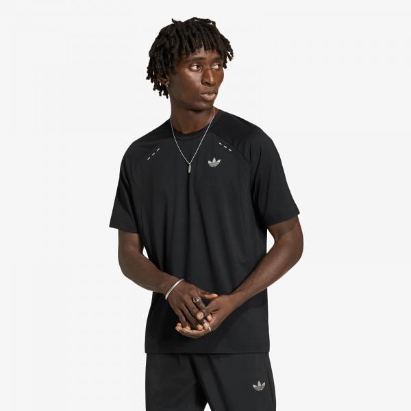 Tričko adidas Tech Trefoil Essentials Polyester T-Shirt Black M