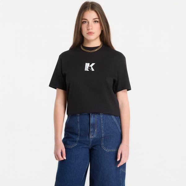 Tričko Karl Lagerfeld Jeans Reg Ss K-Logo Tee Black M