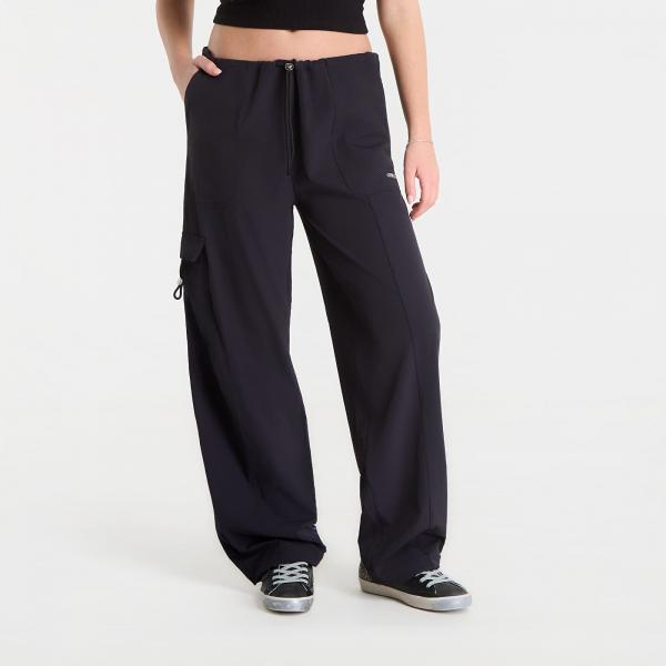 Kalhoty GUESS Nat Cargo Pants Jet Black S