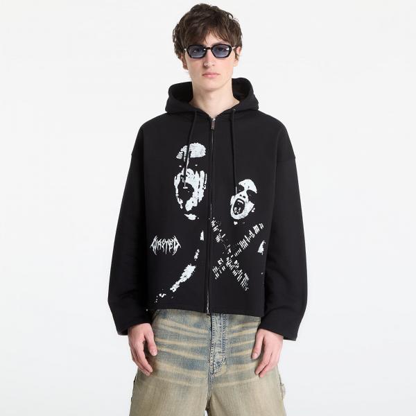 Mikina Wasted Paris M Wrath Zip Hoodie Black XL