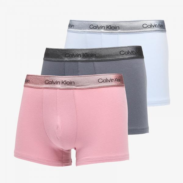 Trenky Calvin Klein Trunk 3-Pack Pink XL