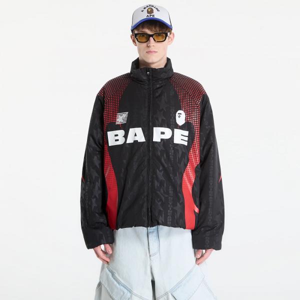 Bunda A BATHING APE Aba Frame Monogram Jacquard Multi Logo Padded Jacket UNISEX Black XXL