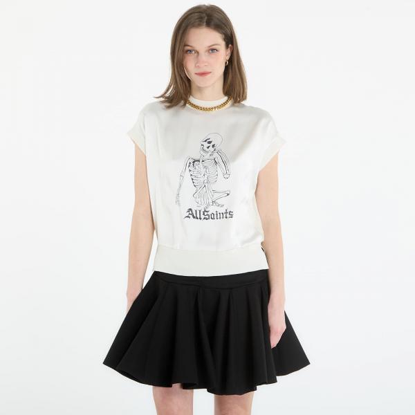 Tričko AllSaints Terra Knit Tee Chalk White M