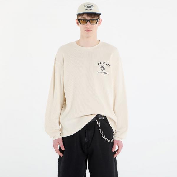 Tričko Carhartt WIP L/S Eightynine Waffle T-Shirt UNISEX Natural/ Black L