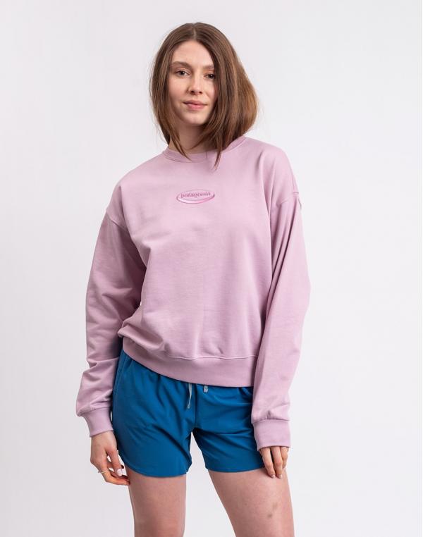 Patagonia W's '95 Oval Logo Daily Crew Quiet Violet XS