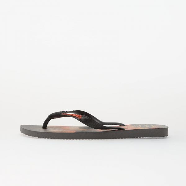 Tenisky Havaianas Top Surfer I Steel Grey/ Black/ Sunset Orange EUR 45/46