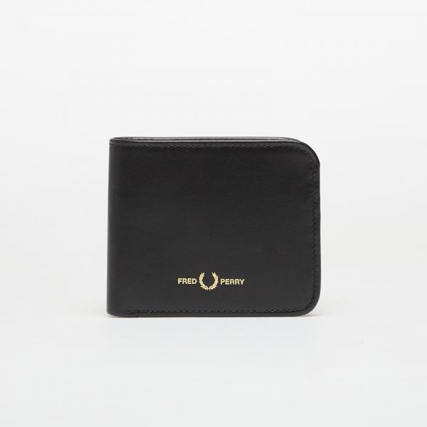 Peněženka FRED PERRY Smooth Leather Billfold Wallet Black Universal