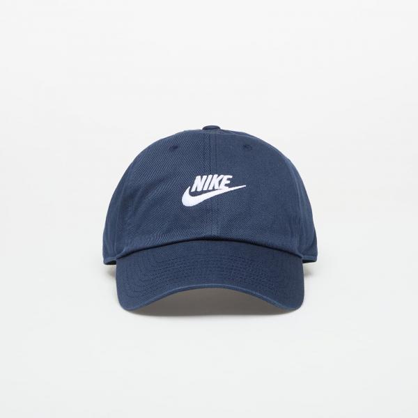 Kšiltovka Nike Club Unstructured Futura Wash Cap Obsidian/ White Universal