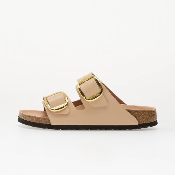 Tenisky Birkenstock Arizona Big Buckle Natural Leather Patent Women High-Shine New Beige EUR 38