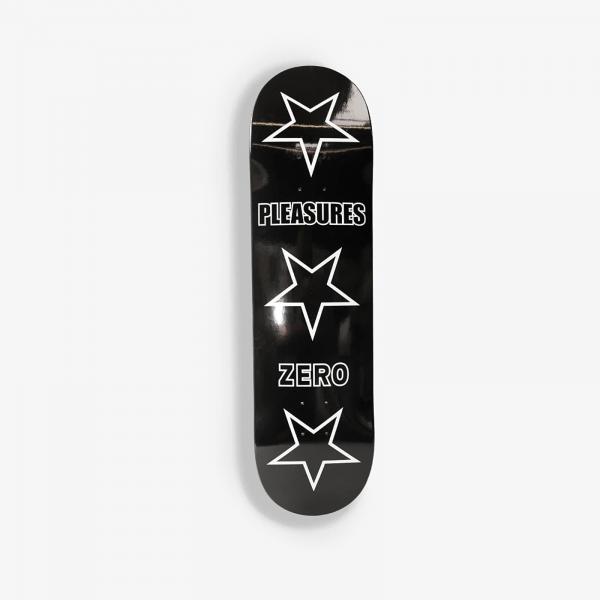 PLEASURES Stars Skate Deck Black Universal