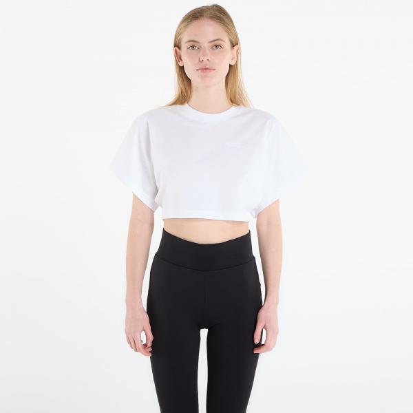 Tričko Under Armour Cropped Script SS Tee White XS