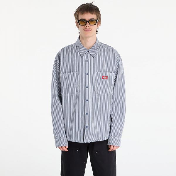 Košile Dickies Hickory Work Shirt Ls Retro Indigo S