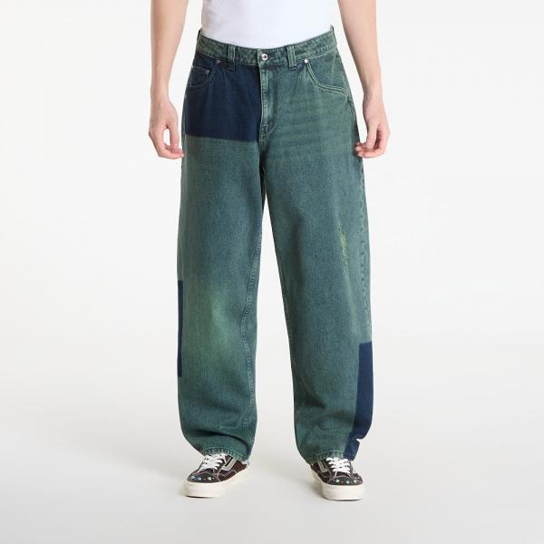 Džíny DIME Baggy Denim Pants Distressed Green 36