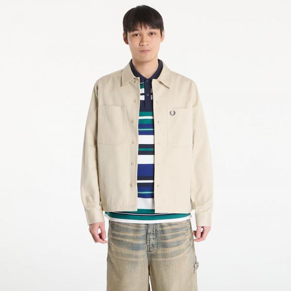 Bunda FRED PERRY Twill Overshirt Oatmeal XL