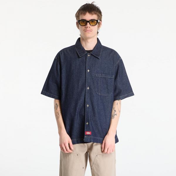 Košile Dickies Denim Shirt Ss Rinsed L