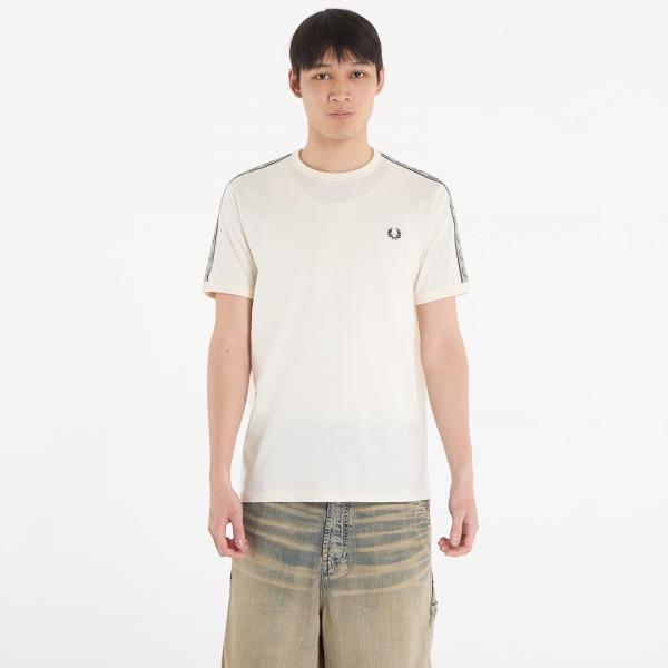 Tričko FRED PERRY Contrast Tape Ringer T-Shirt Ecru/ Navy L